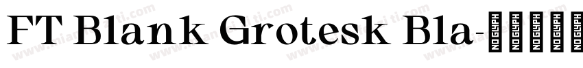 FT Blank Grotesk Bla字体转换